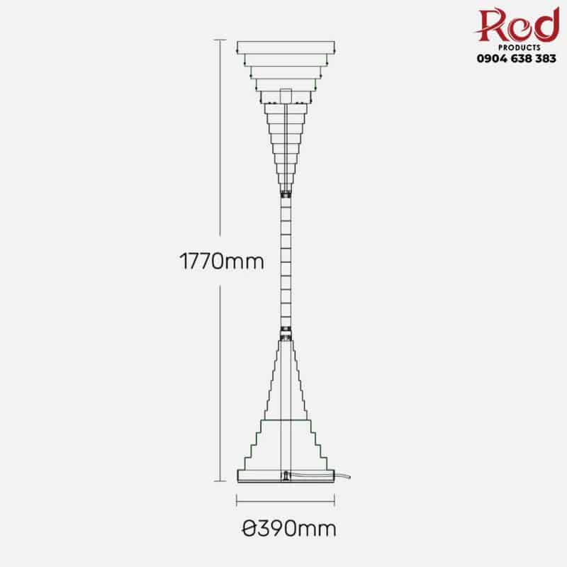 Đèn sàn trang trí kiểu dáng xếp tầng sáng tạo HX7665 16