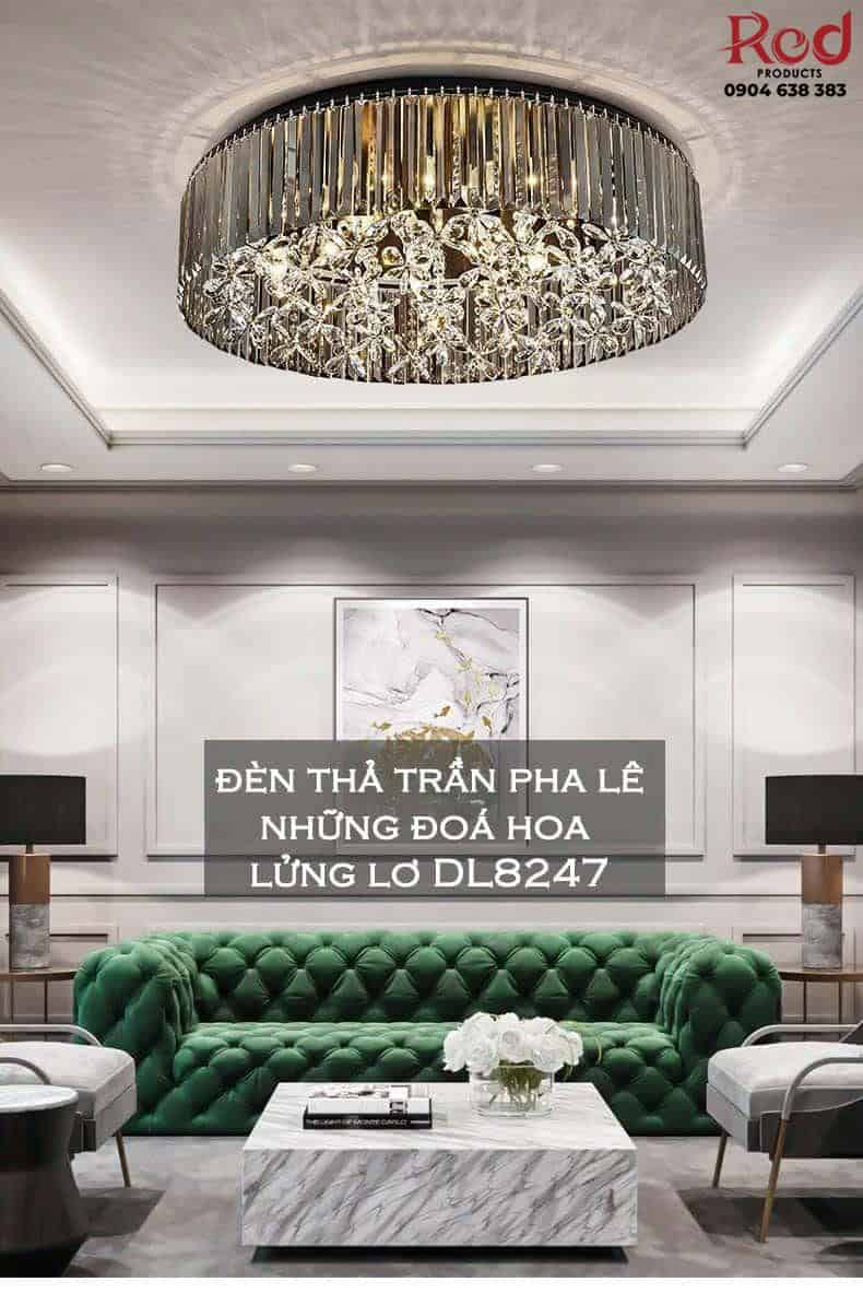 Đèn thả trần pha lê những đoá hoa DL8247 14