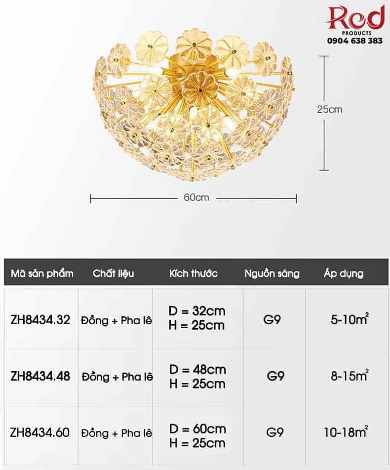 Đèn trần phòng khách kiểu dáng bồ công anh ZH8434 25