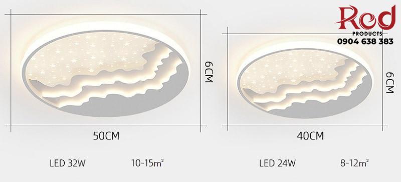 Đèn trần tròn hiện đại mây và sao sáng tạo DM131 17