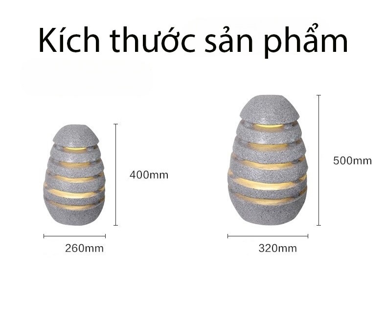 Đèn trang trí chống nước hình quả trứng SQC037 15