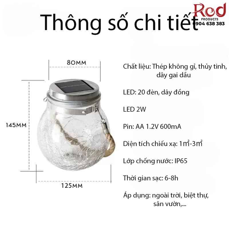 Đèn trang trí đom đóm có quai cầm KE1131 10