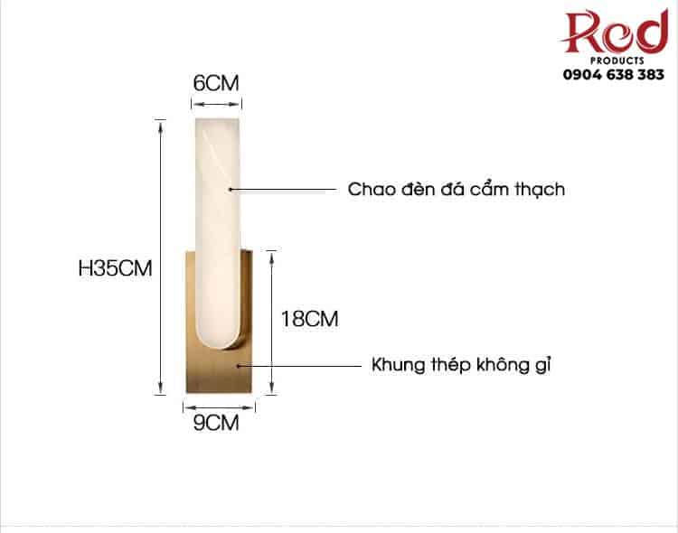 Đèn treo tường đá cẩm thạch HX055 6