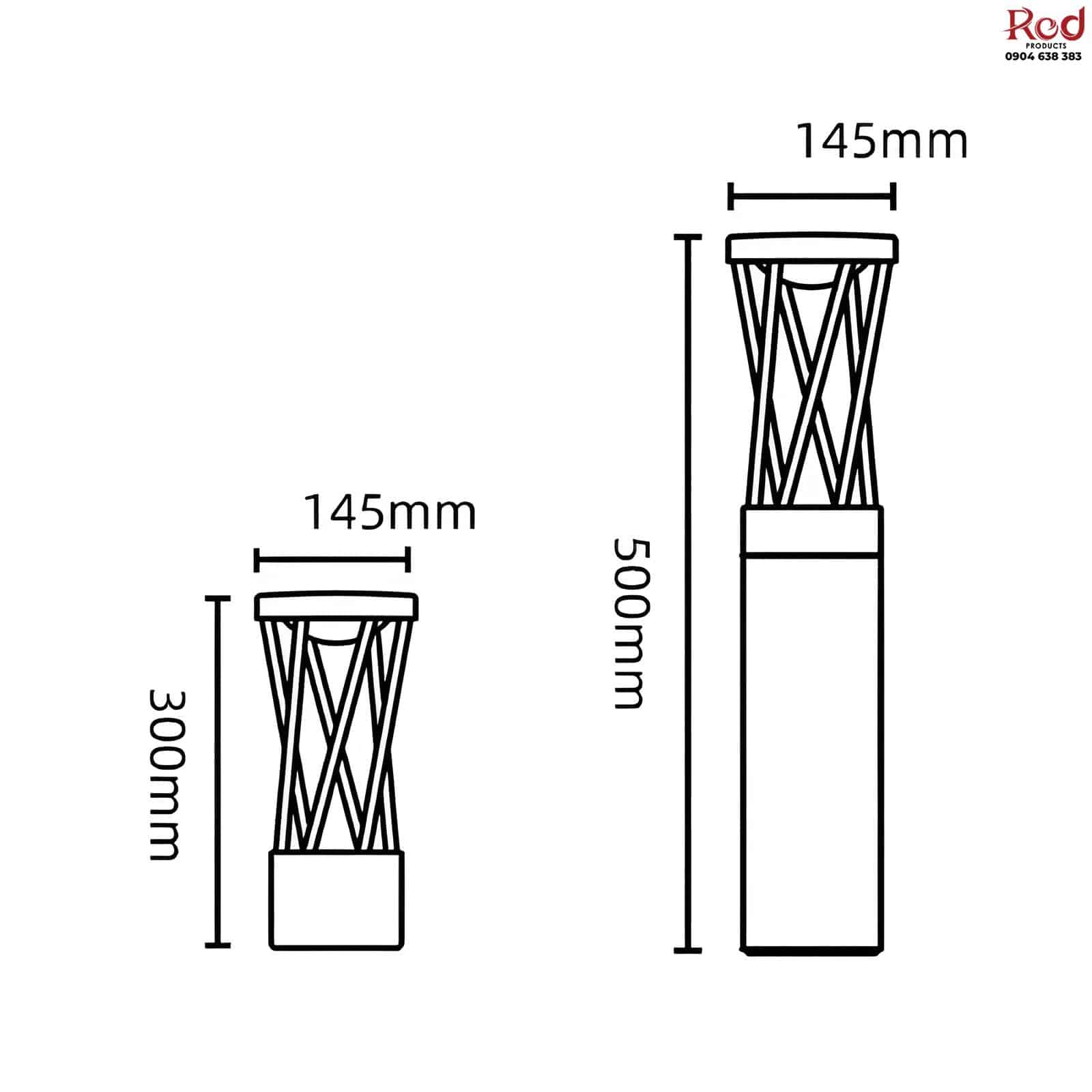 Đèn trụ cảnh quan ngoài trời phong cách Bắc Âu TM6620 10