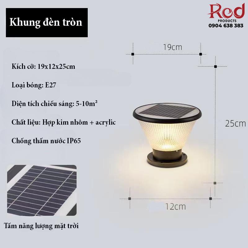 Đèn trụ cổng năng lượng mặt trời FD001 13