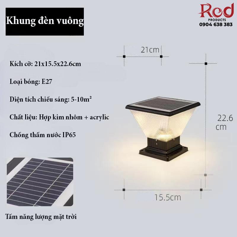 Đèn trụ cổng năng lượng mặt trời FD001 14