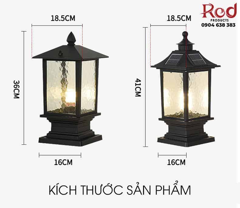 Đèn trụ cổng sân vườn năng lượng mặt trời ZH6917 10