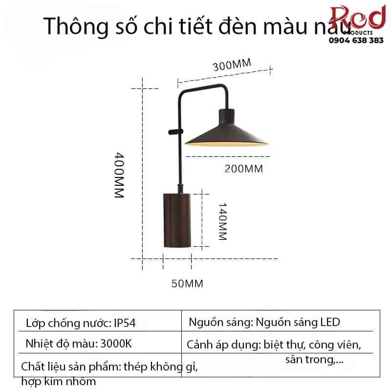 Đèn tường chiếu sáng decor quán cà phê EF0552 15