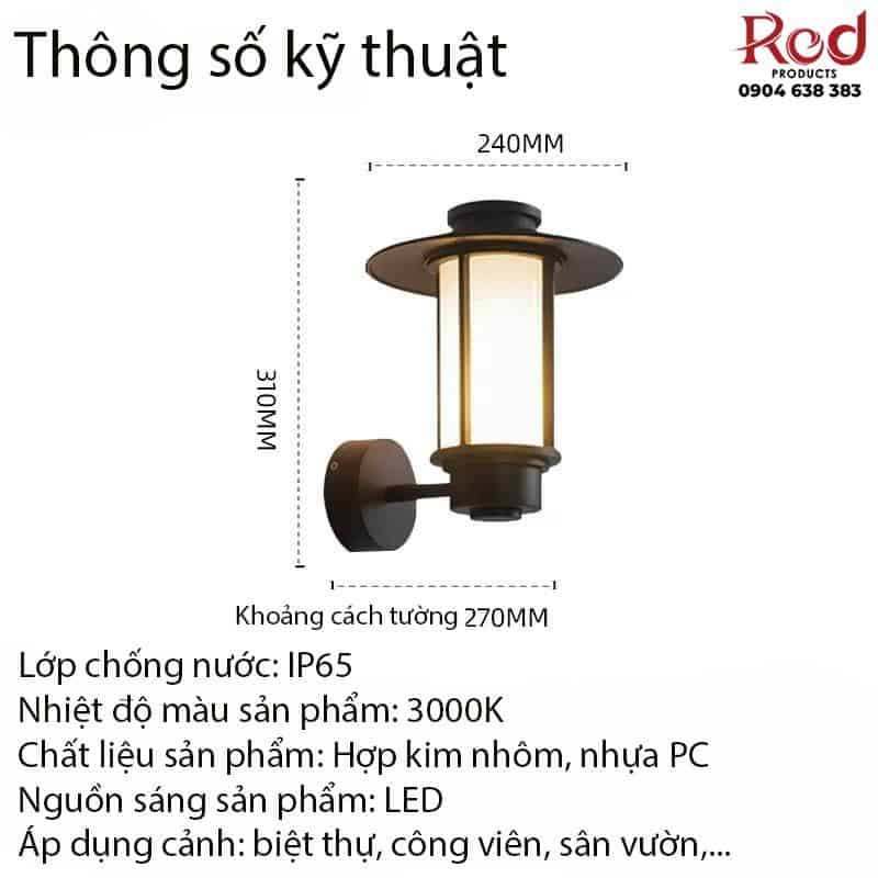 Đèn tường cổ điển chiếu sáng ngoài trời KE1162 16