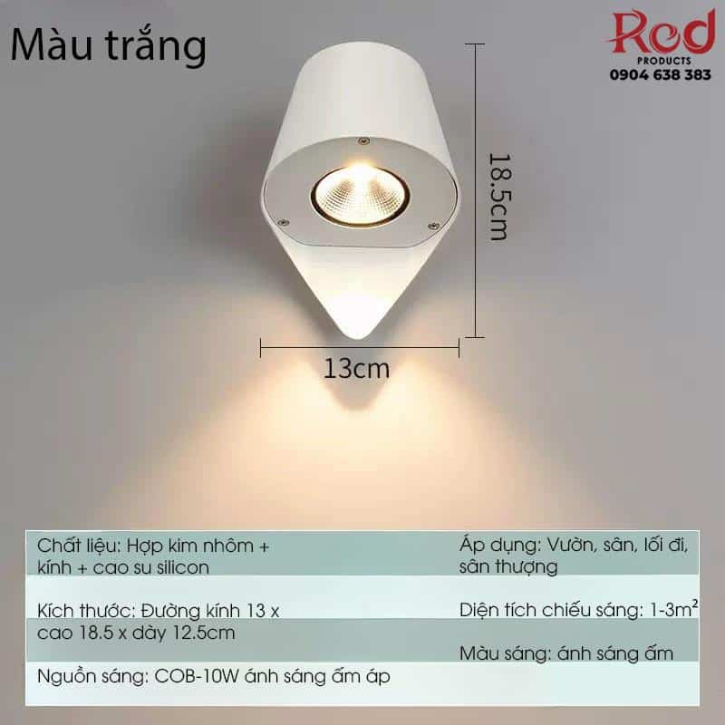 Đèn hắt tường khung tròn chiếu sáng ngoại thất YL8066 21