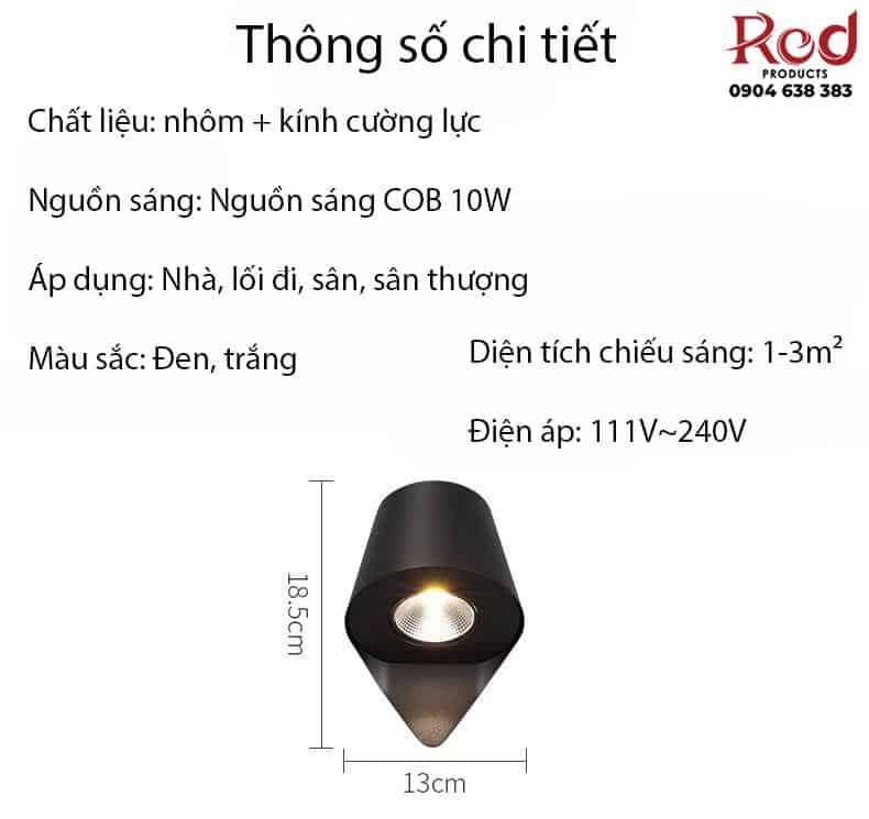 Đèn hắt tường khung tròn chiếu sáng ngoại thất YL8066 19