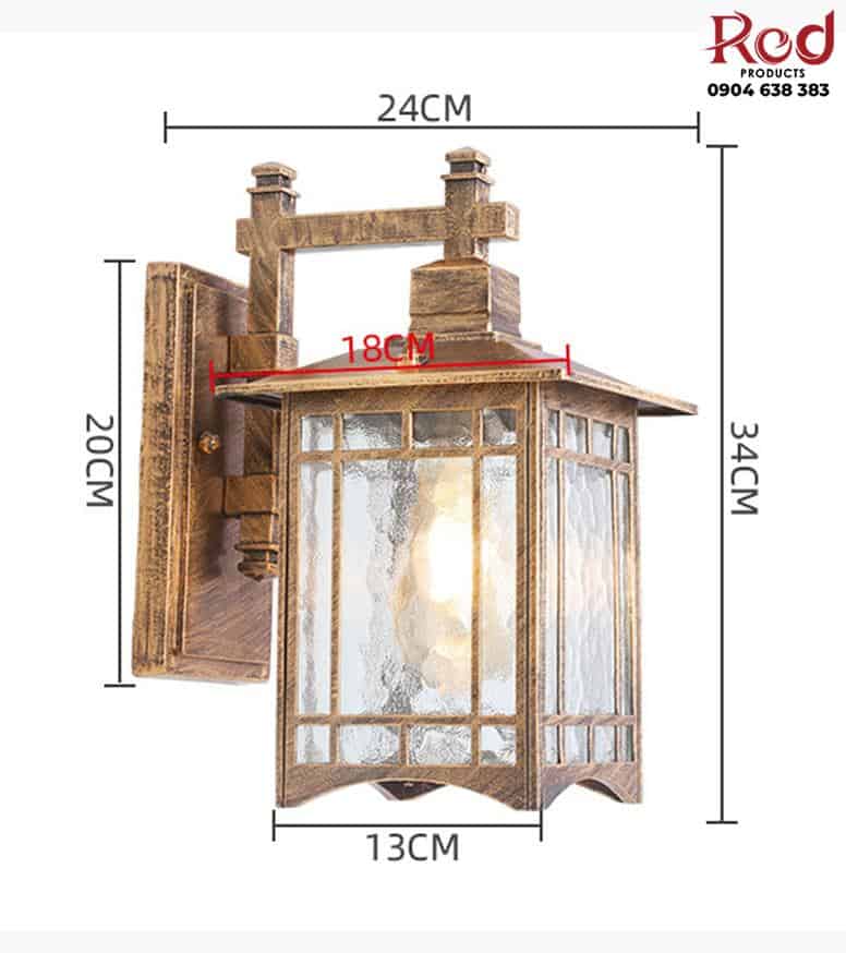 Đèn tường ngoài trời cổ điển kiểu Đức WA2615 14