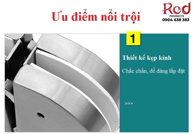 Khóa cửa lùa kính cường lực 2 cánh DFL-G007A