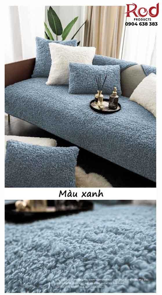 Drap bọc ghế sofa lông nhung dạng xoăn màu YY2301 18