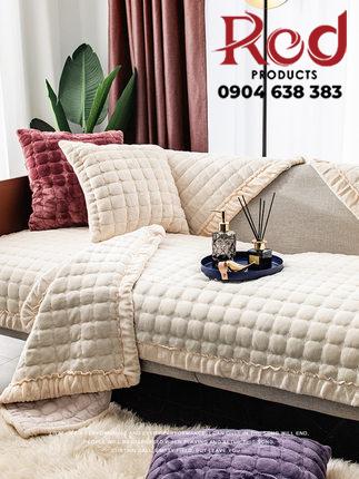 Drap bọc ghế sofa lông nhung nhân tạo êm ái YY1040 22