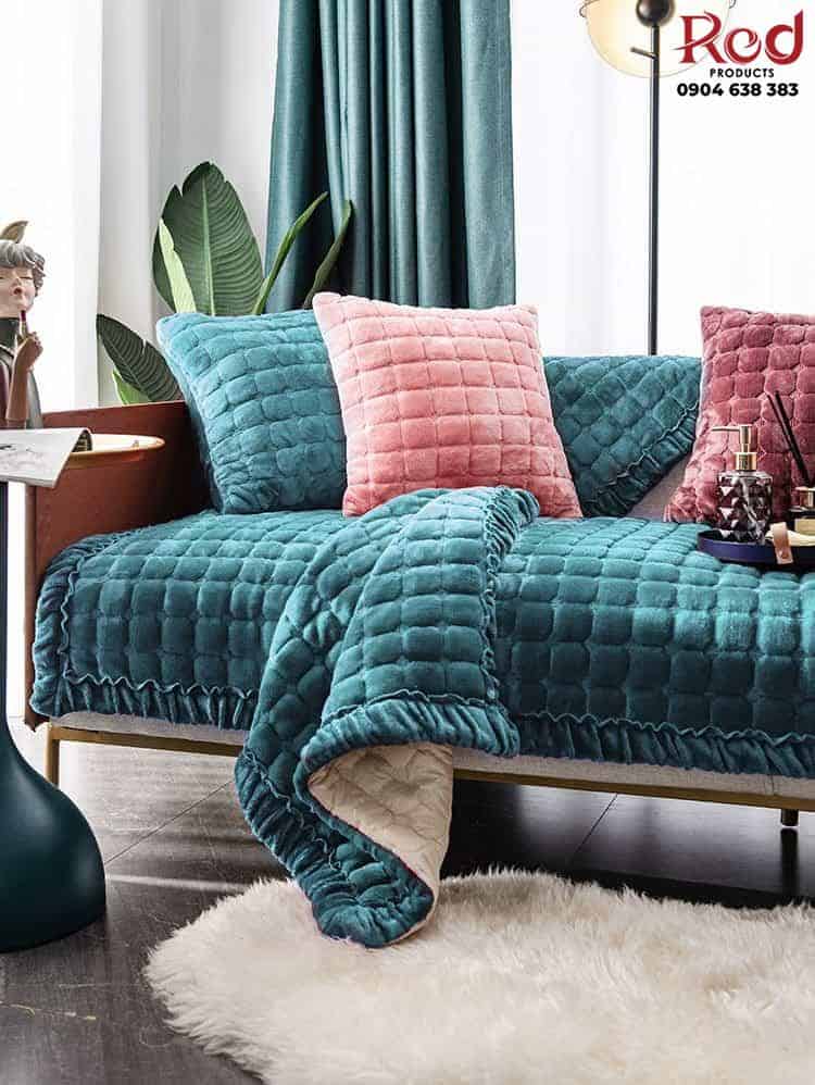 Drap bọc ghế sofa lông nhung nhân tạo êm ái YY1040 11