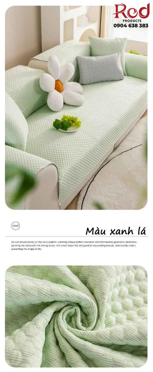 Drap bọc ghế sofa lụa mát phong cách Bắc Âu YY2002 16