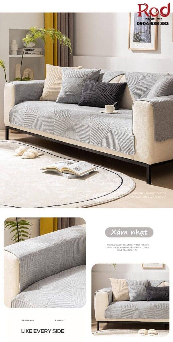 Drap bọc ghế sofa sọc ngẫu nhiên YY2401 14