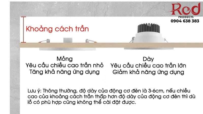 Đèn LED âm trần hình tròn mỏng chao đèn lớn FD2143A 13