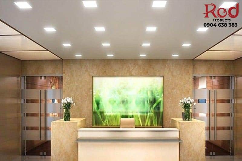 Đèn LED âm trần hình vuông mỏng chao đèn lớn FD2143B 11