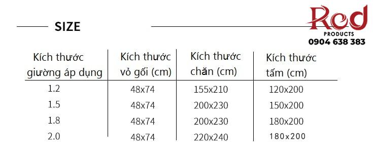 Ga giường cotton kẻ sọc đơn giản MM2246 7