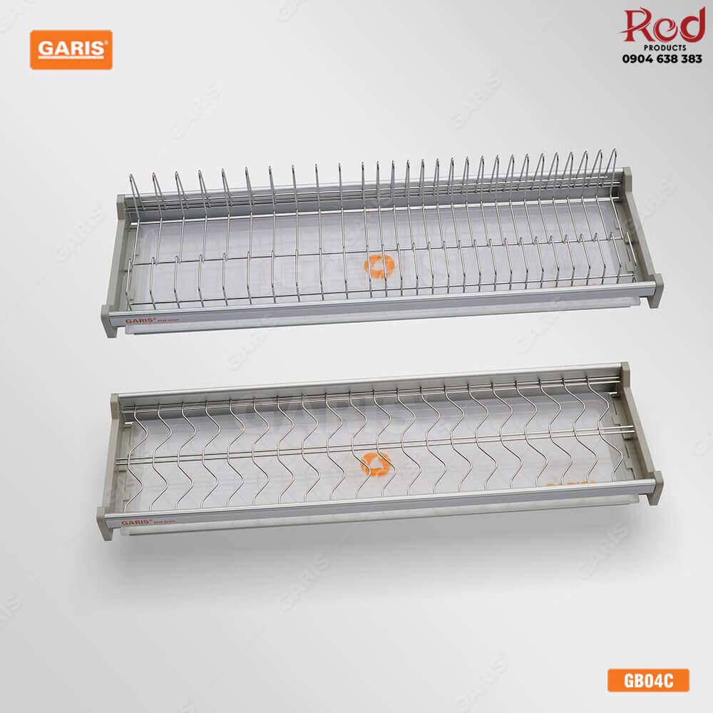 Giá bát đĩa inox nan 2 tầng cố định cho tủ bếp trên Garis BH04.600-900 4