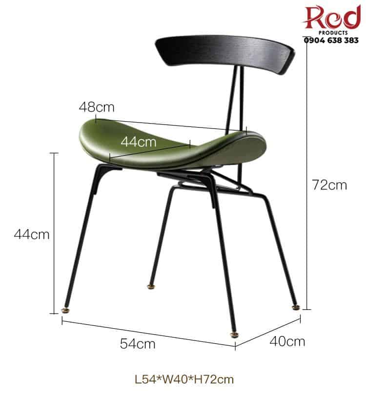 Ghế ăn Ant Chair lưng gỗ chân sắt nghệ thuật RB105 11