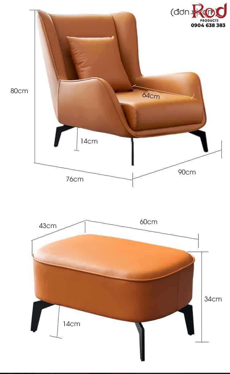 Ghế Armchair thư giãn đọc sách sang trọng FT5761 9