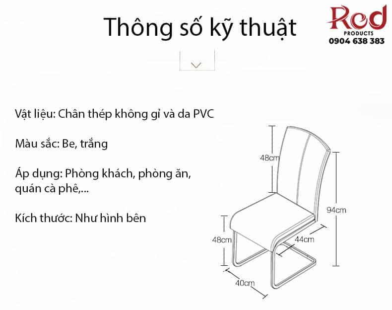 Ghế chân quỳ bọc da khung thép hiện đại KH8001 15