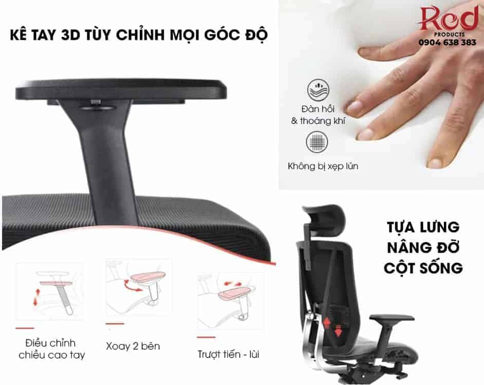 Ghế công thái học Ergonomic cho giám đốc T-086A-F 7