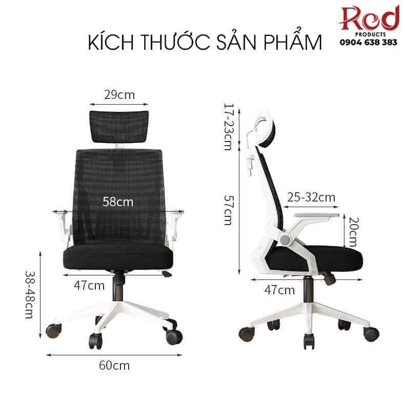 Ghế công thái học Ergonomic làm việc học tập HF054 12