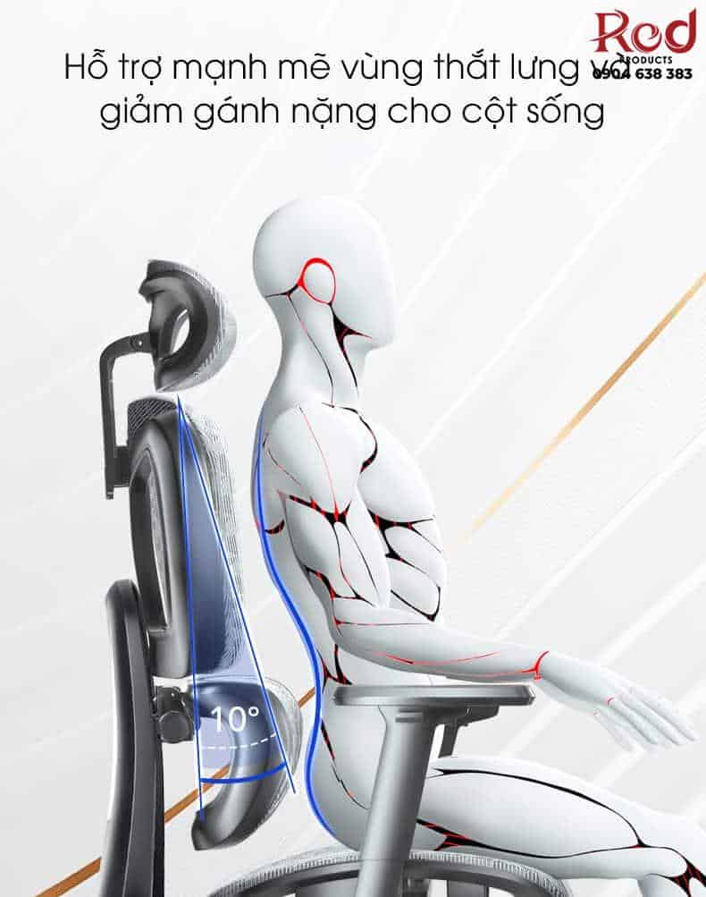 Ghế công thái học Ergonomic lưng lưới ZA569 8