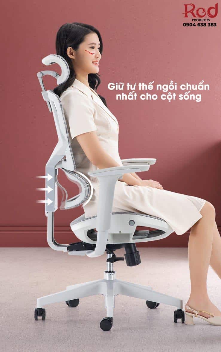 Ghế công thái học tựa đầu ngả Sihoo M91 9