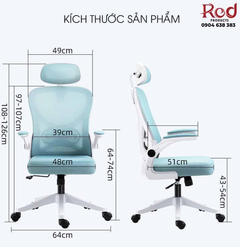 Ghế công thái học tựa lưng lưới thư giãn AK1072 10