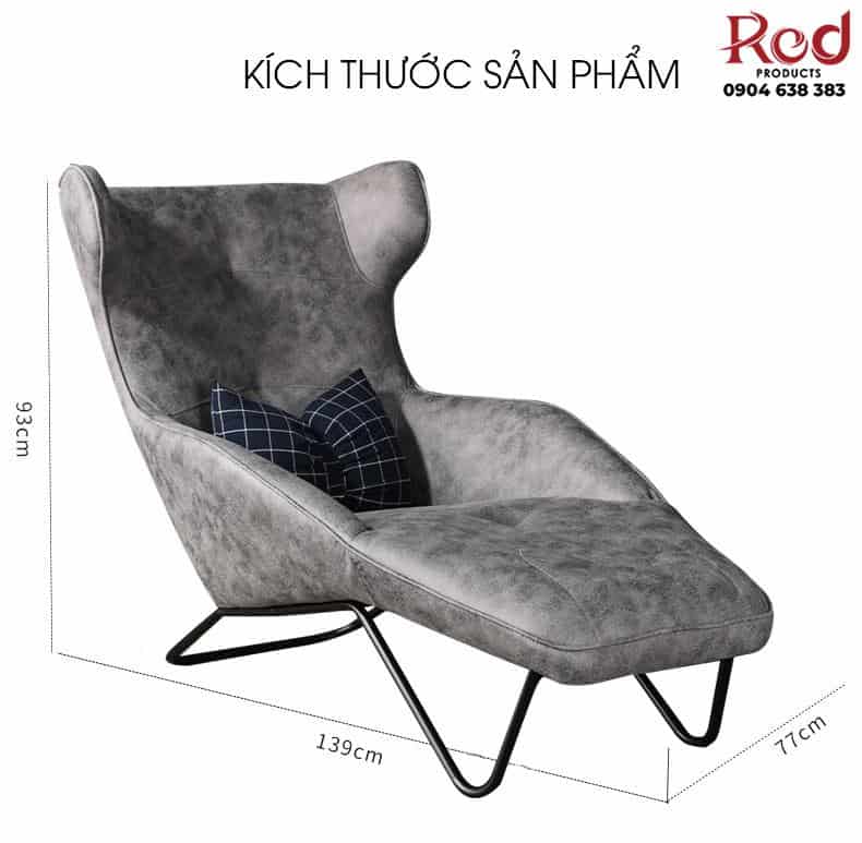 Ghế da sofa lười chân sắt nghệ thuật JM6177 12