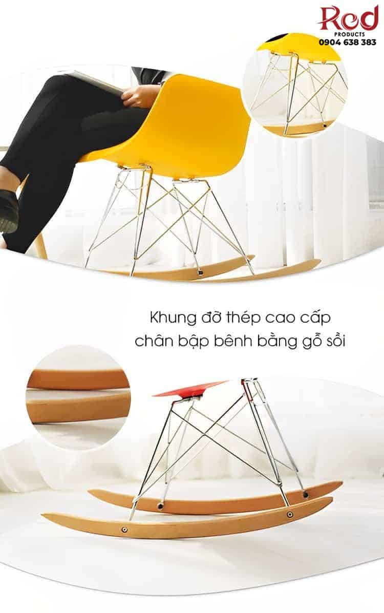 Ghế Eames bập bênh chân gỗ cá tính YY11 11