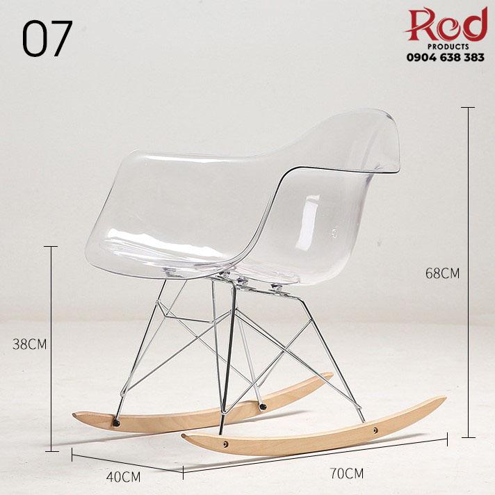 Ghế Eames trong suốt decor phòng ăn ban công CYD534 18