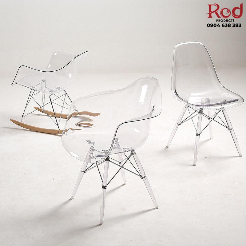 Ghế Eames trong suốt decor phòng ăn ban công CYD534 11