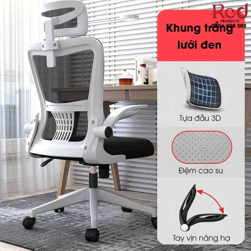 Ghế làm việc học tập công thái học Ergonomic YZ1379 12