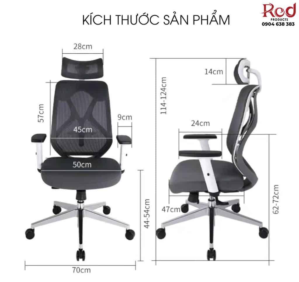 Ghế làm việc thư giãn công thái học FH9697 10