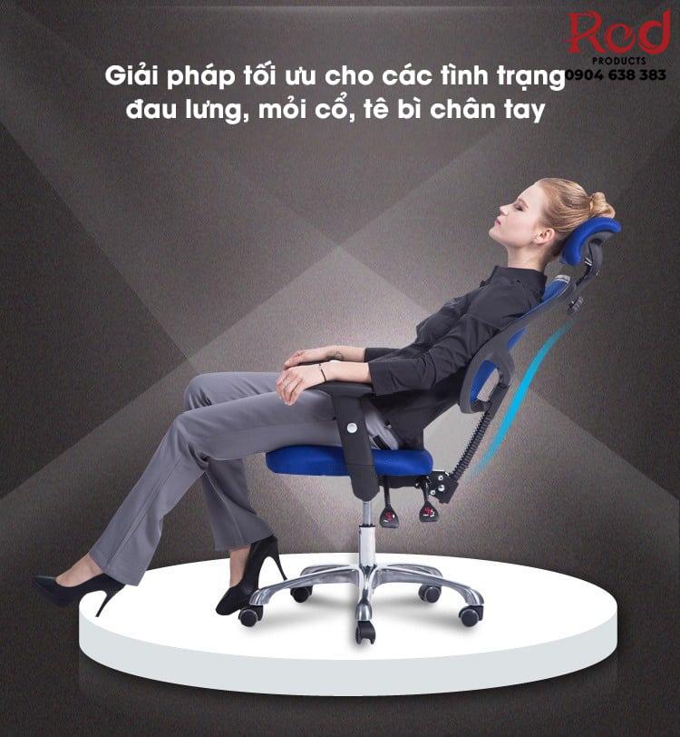 Ghế nhân viên văn phòng công thái học nhiều màu CQ807 11