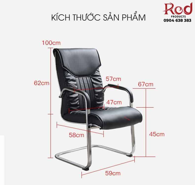 Ghế phòng họp chân quỳ đệm da sang trọng FS4607 13