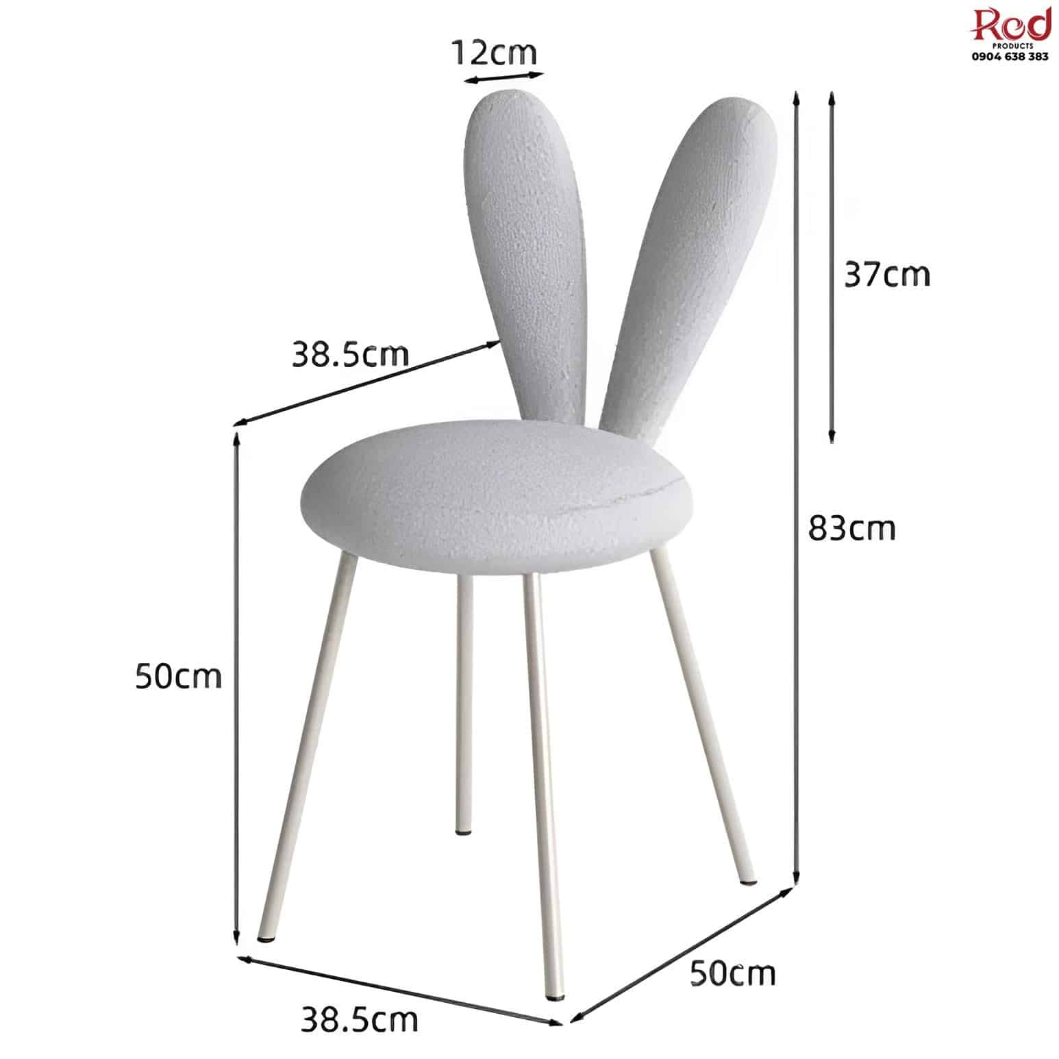 Ghế Rabbit Chair đệm lông cừu sang trọng BC6777 13