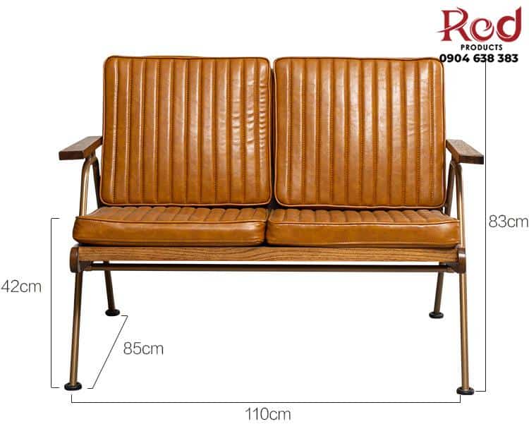 Ghế sofa da cổ điển kiểu Mỹ đọc sách uống cafe MD14 14