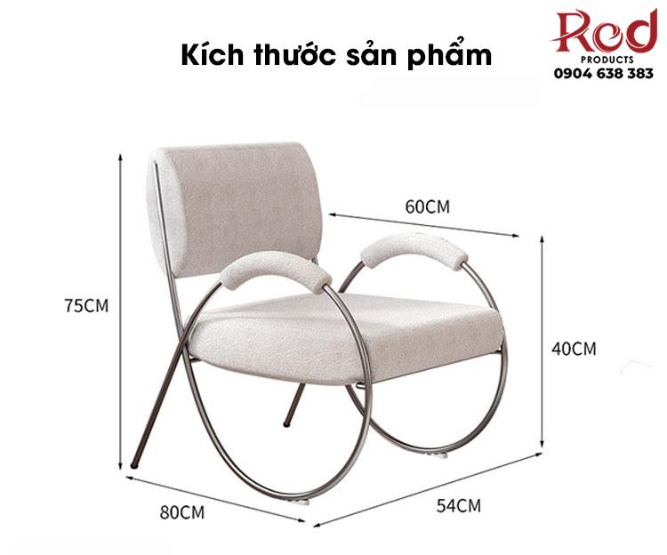 Ghế sofa đệm lông cừu khung inox cao cấp F702 8