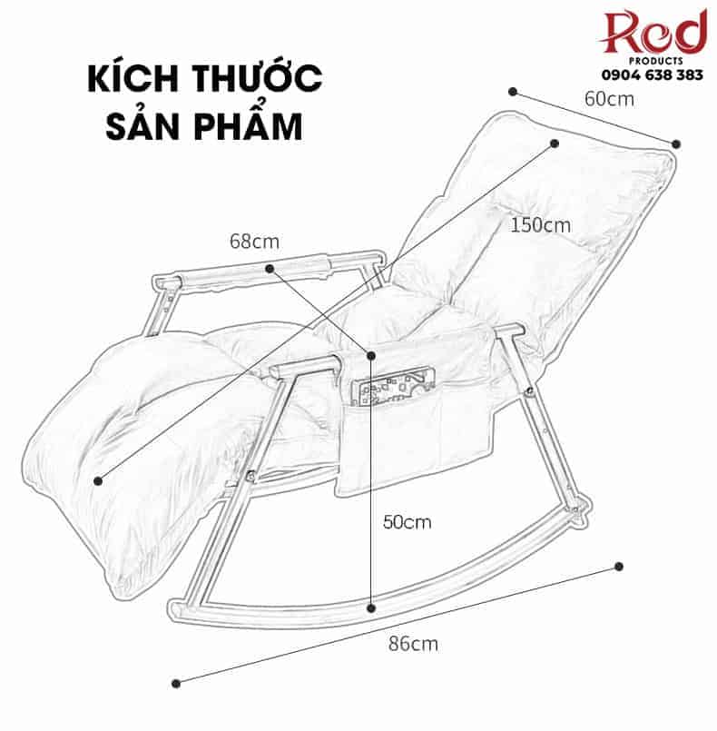 Ghế sofa lười bập bênh chống nước cao cấp SM3811 12