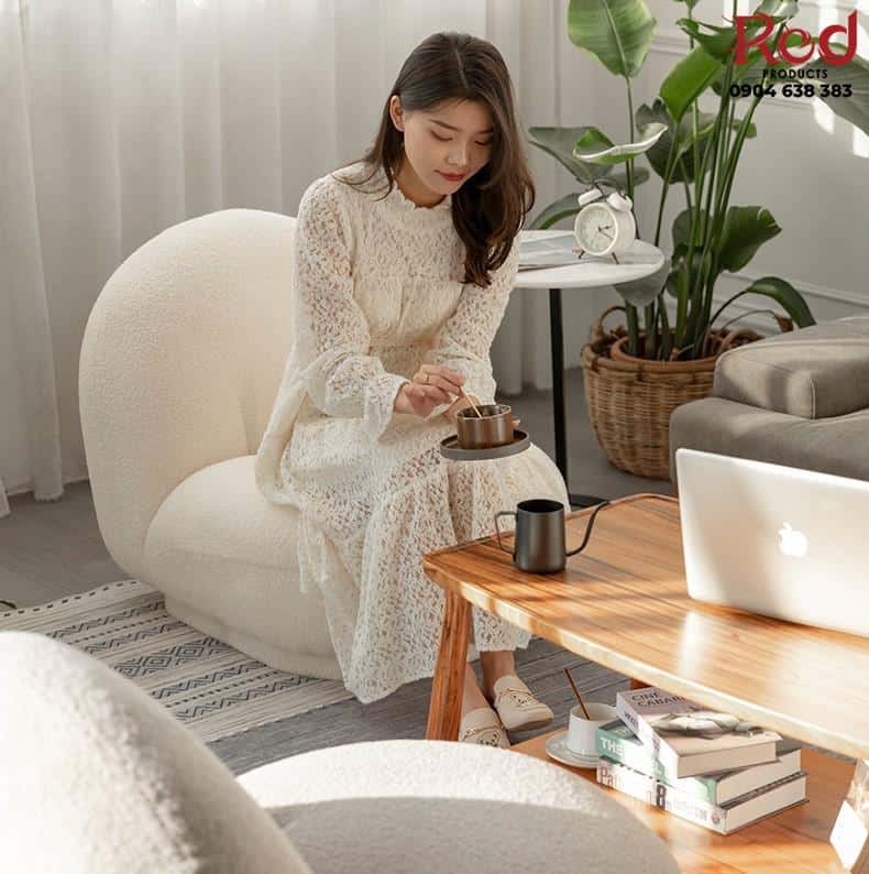 Ghế sofa lười vải lông cừu hiện đại SH6656 11