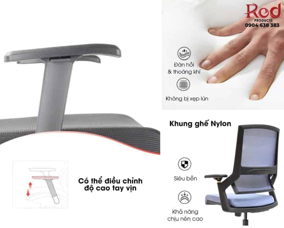 Ghế xoay văn phòng tựa lưng công thái học K7-BM-02 6