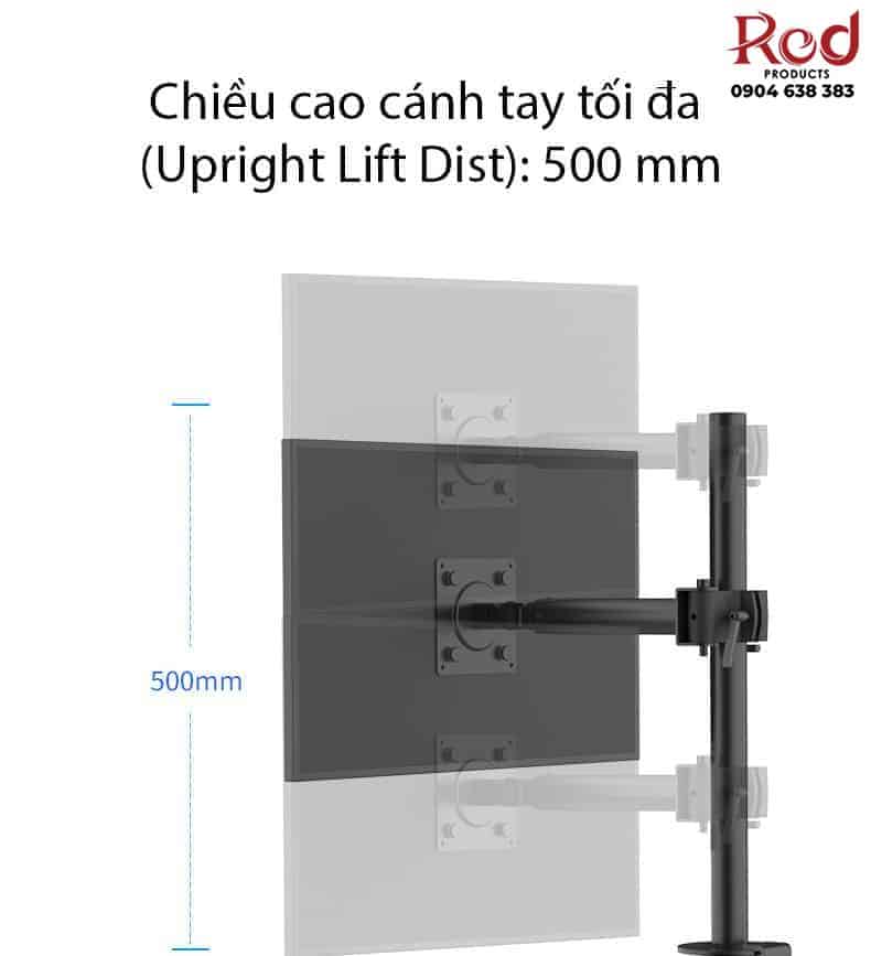 Giá đỡ 4 màn hình máy tính gắn bàn BM3219 6