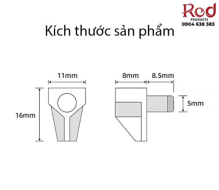 Pát đỡ vách ngăn kệ tủ gỗ TG017 7